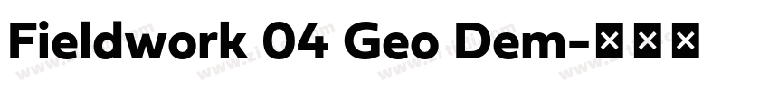 Fieldwork 04 Geo Dem字体转换 Fieldwork 04 Geo Dem字体转换